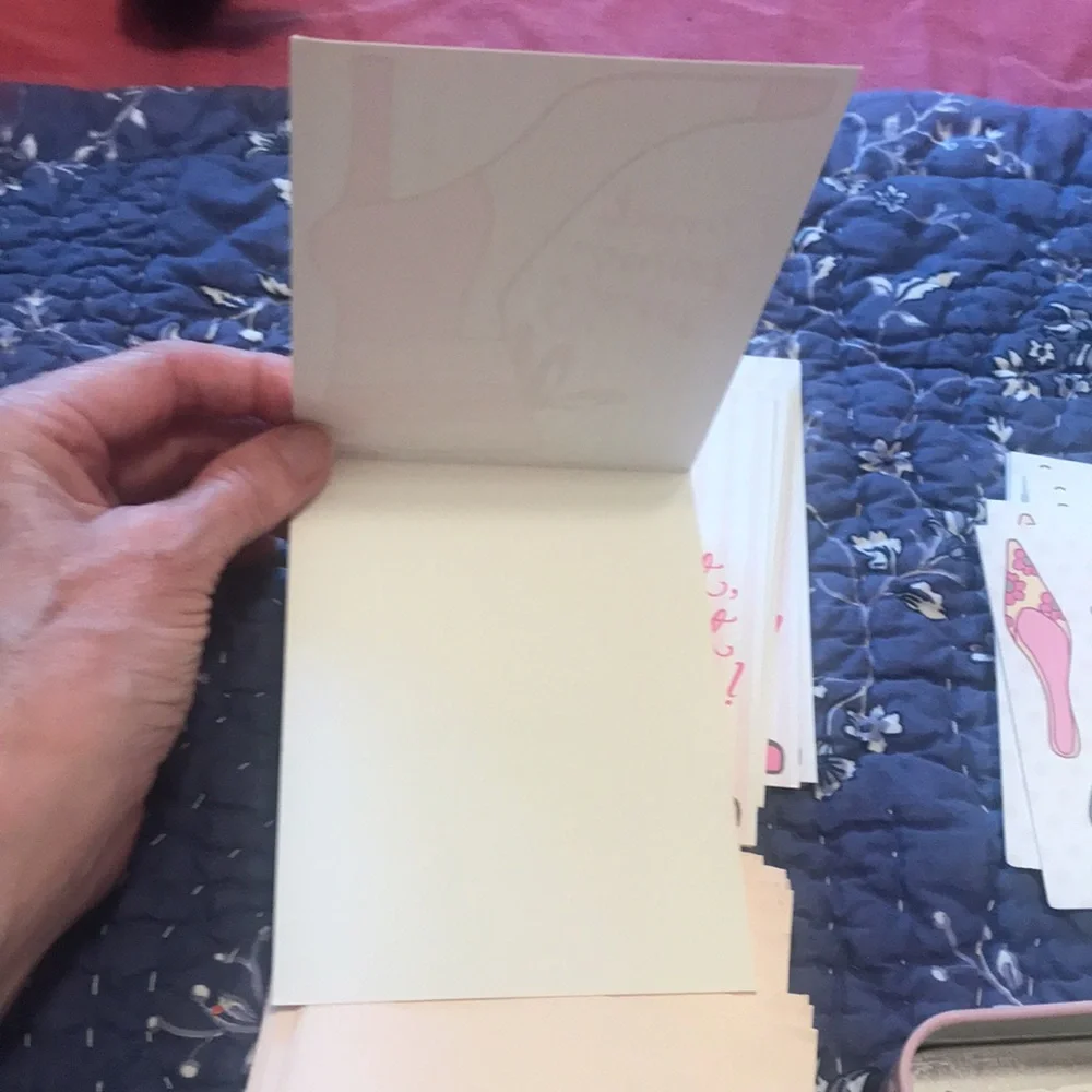 Shoe Box Cards in Shoe Tin